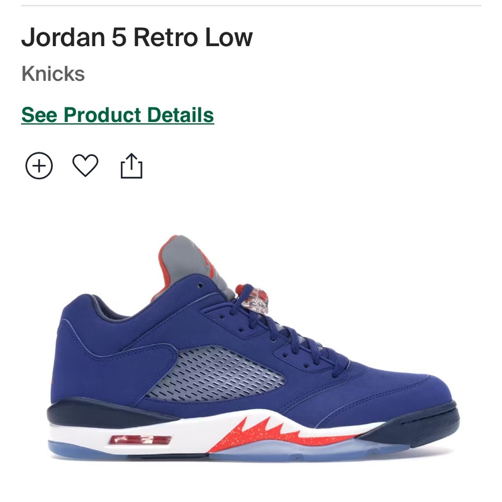 Jordan 5 Retro Low Knicks